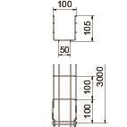 OBO GRM 105 100 FT Gitterrinne GRM 