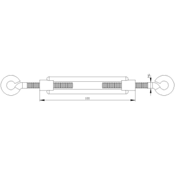 Siemens Spannschloss, M6x110 3SE7950-1AD 