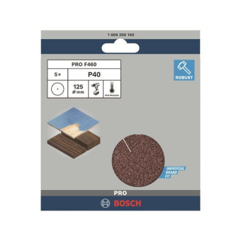 Bosch 5Schleifblatt Papier    1609200160 