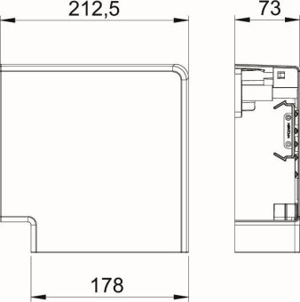 OBO GK-FH70170RW Flachwinkel 