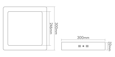 Nobile LED Panel Aufbau 300 Q 1561321412 
