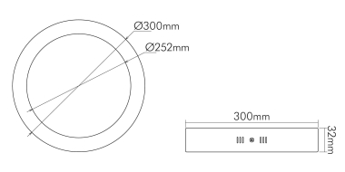 Nobile LED Panel Aufbau 300 R 1561311412 