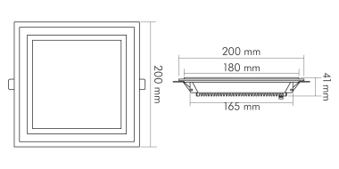 Nobile LED Glas Panel weiss   1561560545 