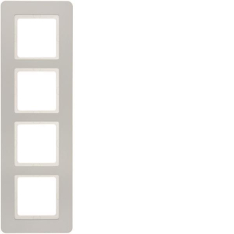 Berker Rahmen 4fach Q.7 alu     10146184 