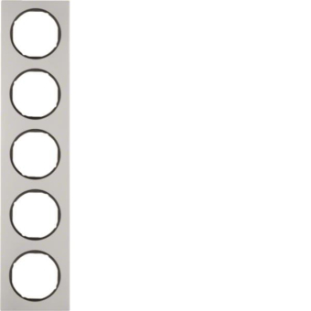 Berker Rahmen R.3 Alu/schwarz   10152284 