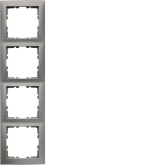 Berker Rahmen 4fach S.1 ALU     10149939 