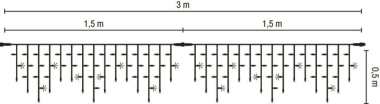 S&H LED-Ice Lite Flash 114 3x0,5m  59099 