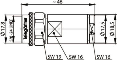 TG N-Kabelstecker 50 Ohm G37 J01020A0156 