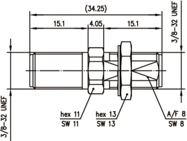 TG F einbaukupplung, 75 Ohm  J01602A0000 