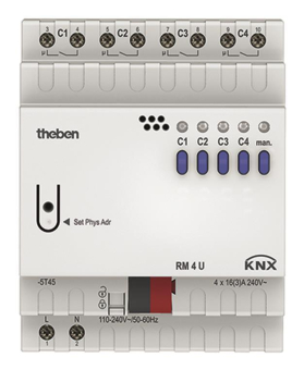 THEB KNX Schaltaktor          RM 4 U KNX 