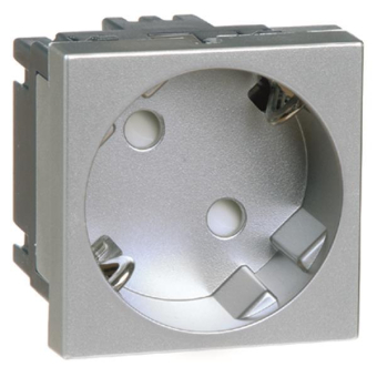 GGK     M45/Schuko-Steckdose1-f.aluoptik 