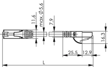TEGA Patchkabel U/UTP        L00001E0007 