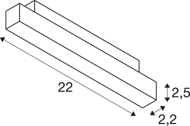 SLV IN-LINE 22 , opal, DALI,     1006617 