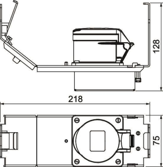 OBO GT3 CEE16 Geräteträger m.CEE16 