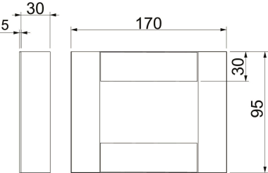 OBO BSK-E090511 Endstück f.BSK I90/E30 