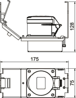 OBO GT2 CEE16 Geräteträger m.CEE16 