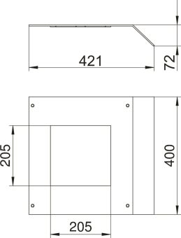 OBO AIKF DG4 35075 Geräteeinsatzdeckel f 