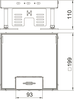 OBO RKSN2 4 MS 25 Quadratische Kassette 
