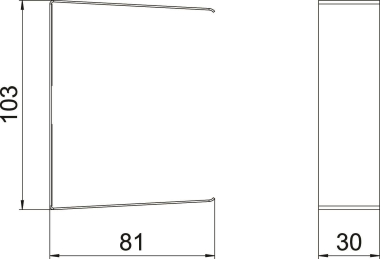 OBO PLM SV 0810 RW Stoßstellenabdeckung 