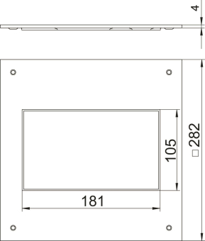 OBO DUG 250-3 2 Montagedeckel 250-2/3 f. 