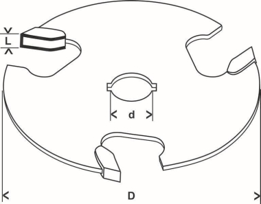 Bosch Scheibennutfräser 8mm   2608629386 