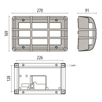 PII LED-Wandleuchte 3000K 13,5W  3100278 
