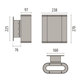 PIL AMON WALL BI 32 A30/M 840 AN- 306316 