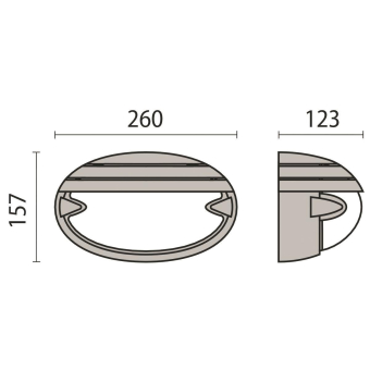 PIL Wandleuchte Chip oavle Grill    5707 