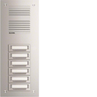 ELCOM Aluminium-Türstation   TUP-6/1 EV1 
