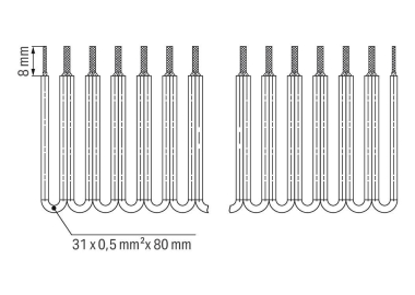 WAGO 709-107 Drahtkettenbrücker,0,5 
