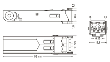 WAGO 852-202 SFP Module 100BASE,FX 