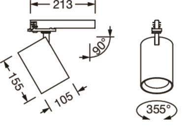 Siteco Spot 21Richtstrahler  51SE14MBB5B 