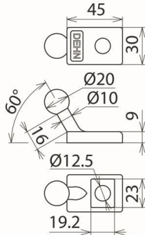 DEHN Kugelfestpunkt schräg m.     706300 