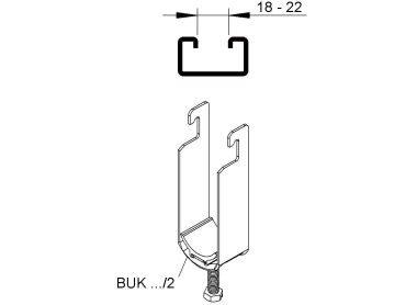 Niedax Universal-Bügelschelle f BUK 38/2 