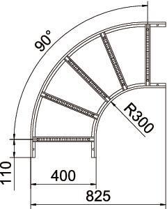 OBO LB 90 640 R3 FT Bogen 90° 