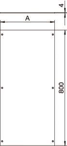 OBO OKA D 300 R Montagedeckel blind 