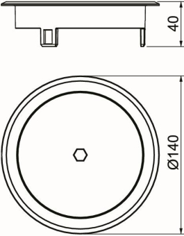 OBO GES R2B Cu Blinddeckel 