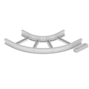 Flachbogen 90  halogenfrei grau 85x400 R 