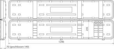 DEHN Kunststoff-Koffer   KKL PHE3 60 110 