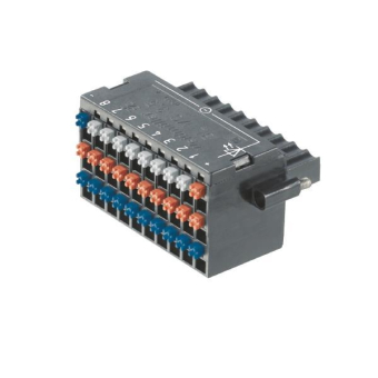 Weidmüller BL-I/O 3.50/30F PNP LED SN BK 