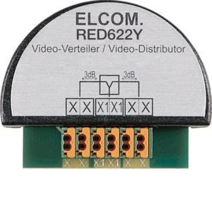ELCOM Videoverteiler 2-fach      RED622Y 