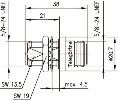 TG N-Verbindungsstück F-F    J01024A0006 