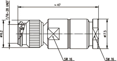 TG TNC-KABELSTECKER 50 OHM   J01010A2940 