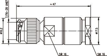 TG TNC-KABELSTECKER 50 OHM   J01010A2940 