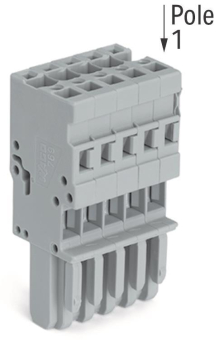 WAGO 769-105 1-Leiter-Federleiste,CAGE 