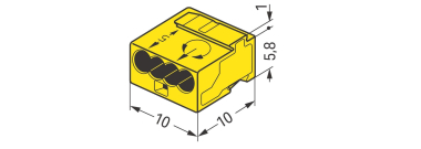WAGO 243-504 MICRO-Verbindungsdosen- 