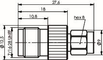 TEGA Adapter TNC-SMA (f-m)     100023880 