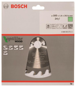 Bosch Kreissägeblatt Optiline 2608641171 