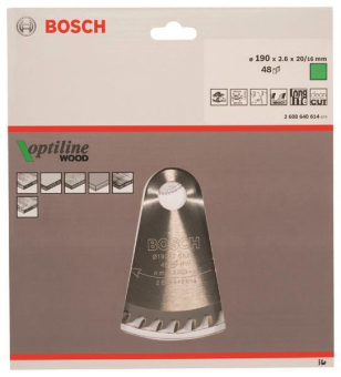 Bosch Kreissägeblatt Optiline 2608640614 