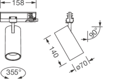 Siteco Spot                51SE13MA2CB2C 